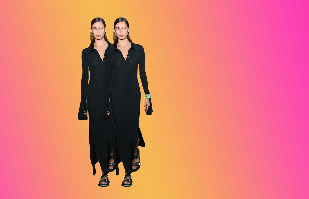 Nicole Poturalski, novia de Brad Pitt, en el desfile de Boss y portada de ELLE
