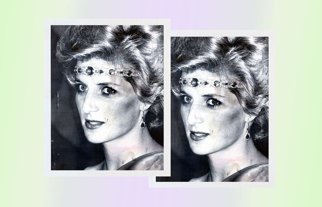 Lady Di collar esmeraldas