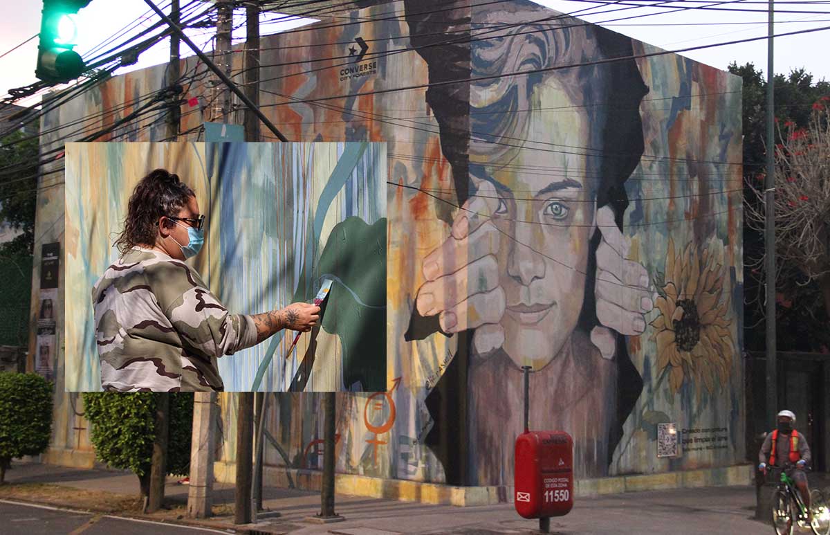 Mural de Converse en Polanco