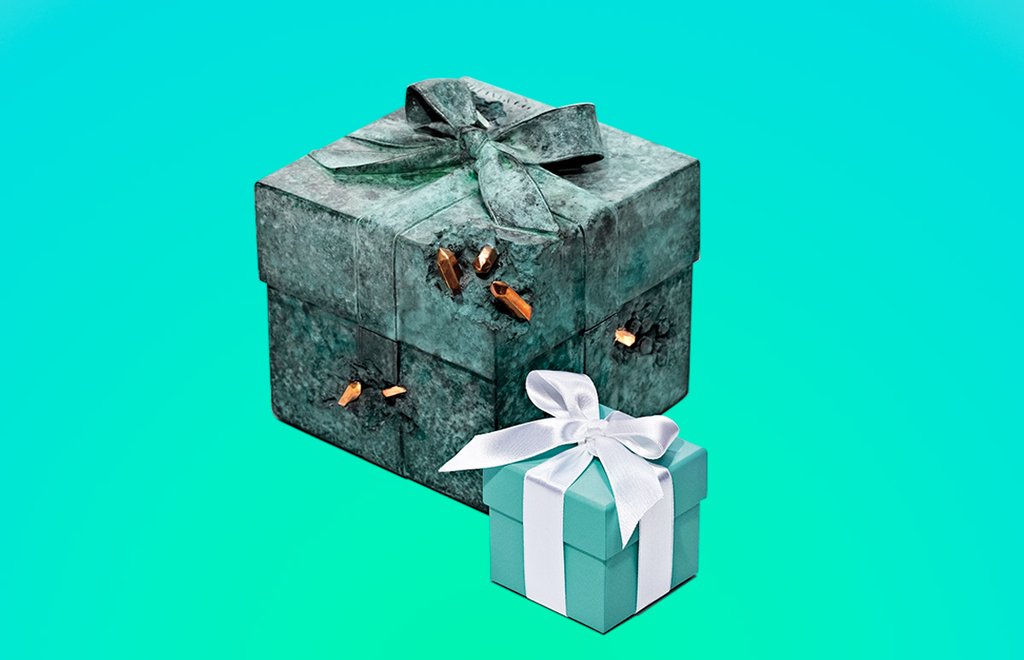 Tiffany caja azul Daniel Arsham