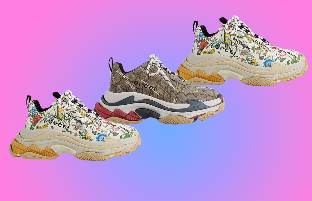 sneakers gucci balenciaga