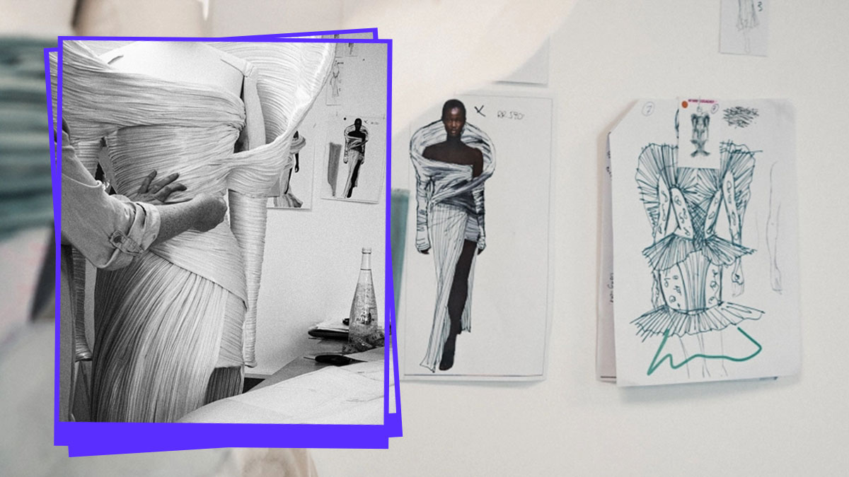 balmain evian botella vestido plastico reciclado