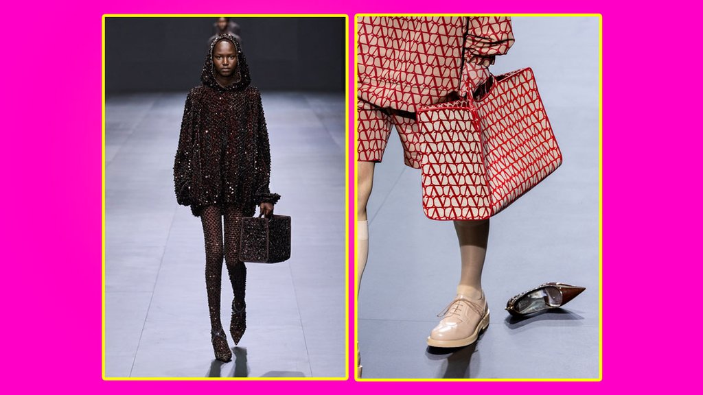 valentino modelo caminando bambi
