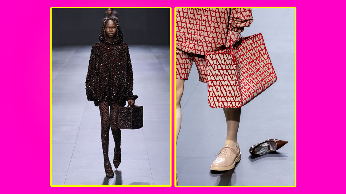valentino modelo caminando bambi