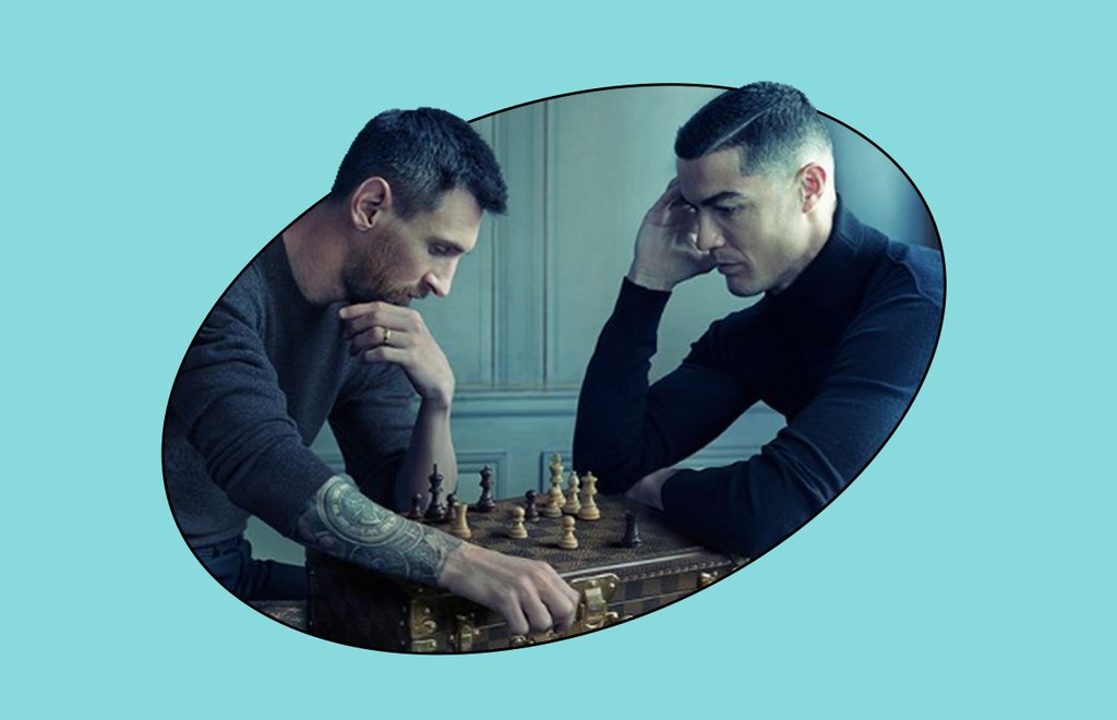louis vuitton campaña viral cristiando ronaldo messi futbol