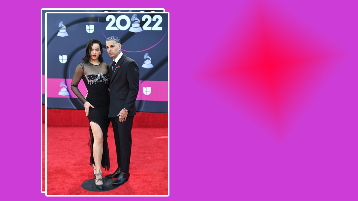 Rosalía y Rauw Alejandro sorprenden en la red carpet de los Latin Grammy 2022.