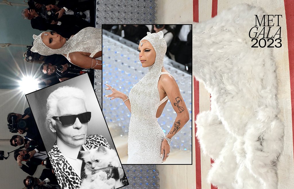 Doja Cat cumple con la temática de la Met Gala 2023.