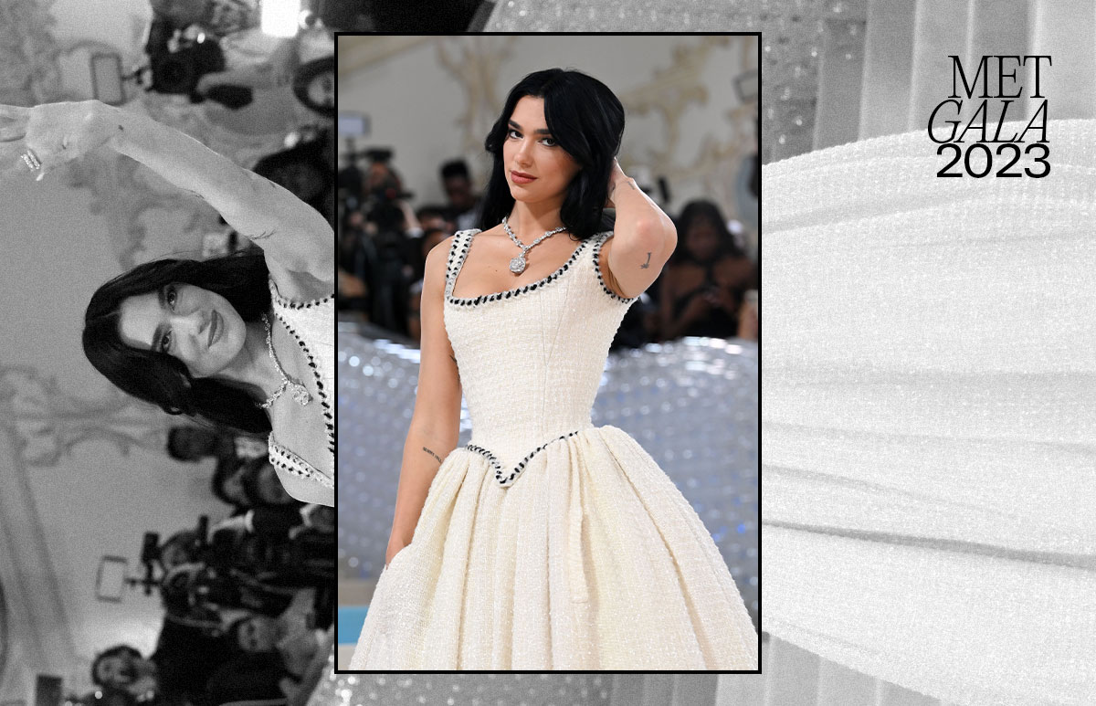 Dua Lipa cumple como coanfritiona de la noche y se viste de vintage Chanel.