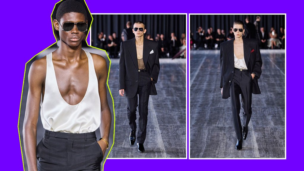 Saint Laurent quiere que os hombres usen escote a como de lugar.