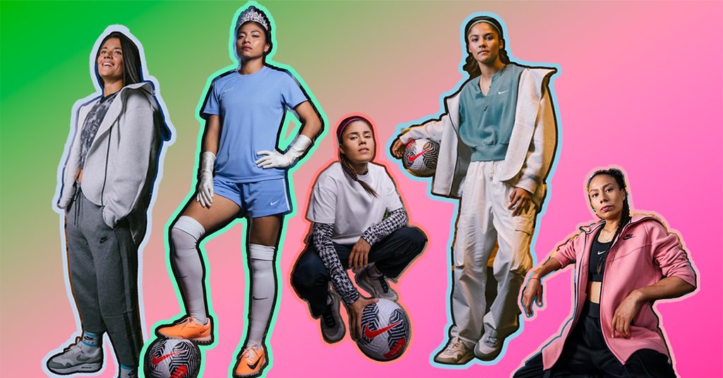 Las futbolistas mexicanas que son parte de la campaña Piérdelo todo, gánalo todo de NIKE.