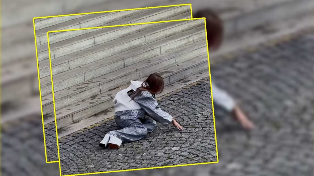 ¿De dónde surgió el video viral de la modelo que cae de las escaleras?
