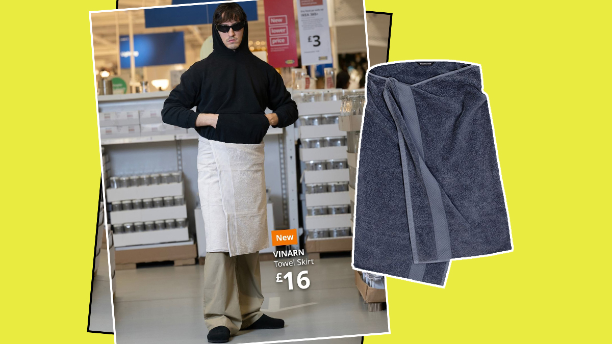 La respuesta de IKEA a la falda de toalla de Balenciaga es la más atinado