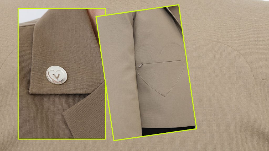 Los blazers con forma de corazón y botones de Omaruiz enamoran a cualquiera