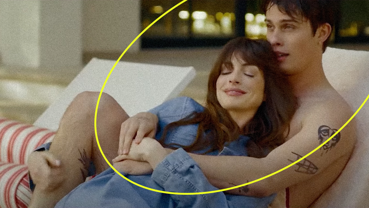 Las primeras imágenes de Anne Hathaway en la película inspirada en Harry Styles