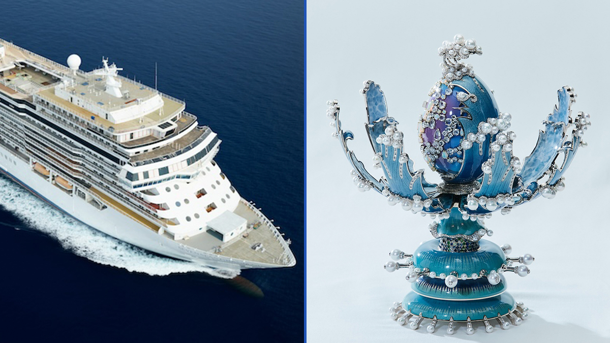 El lujoso crucero con un Huevo de Fabergé que es literalmente una joya en el mar