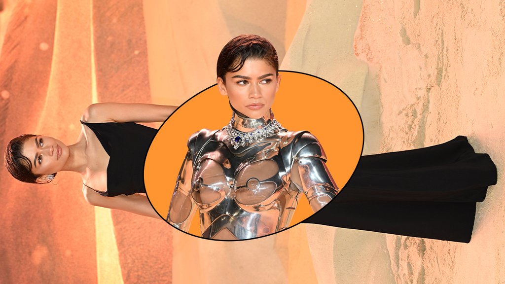 Zendaya usó el look de robot por 30 minutos y después se cambió por un vestido