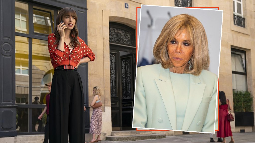 La primera dama de Francia visitó el set de Emily in París, ¿por?