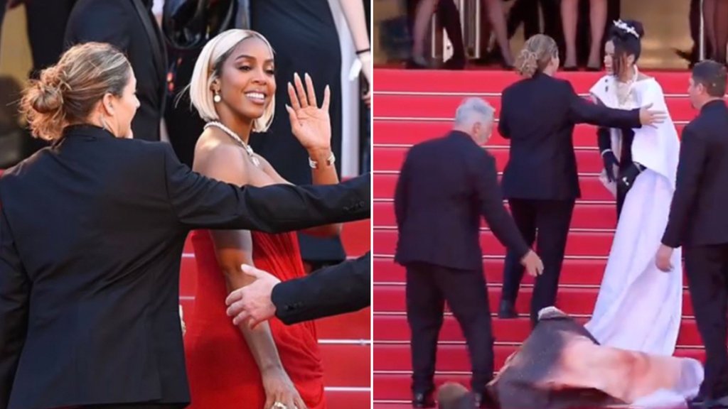 La guardia de seguridad que empujó a Kelly Rowland y Massiel Taveras en Cannes