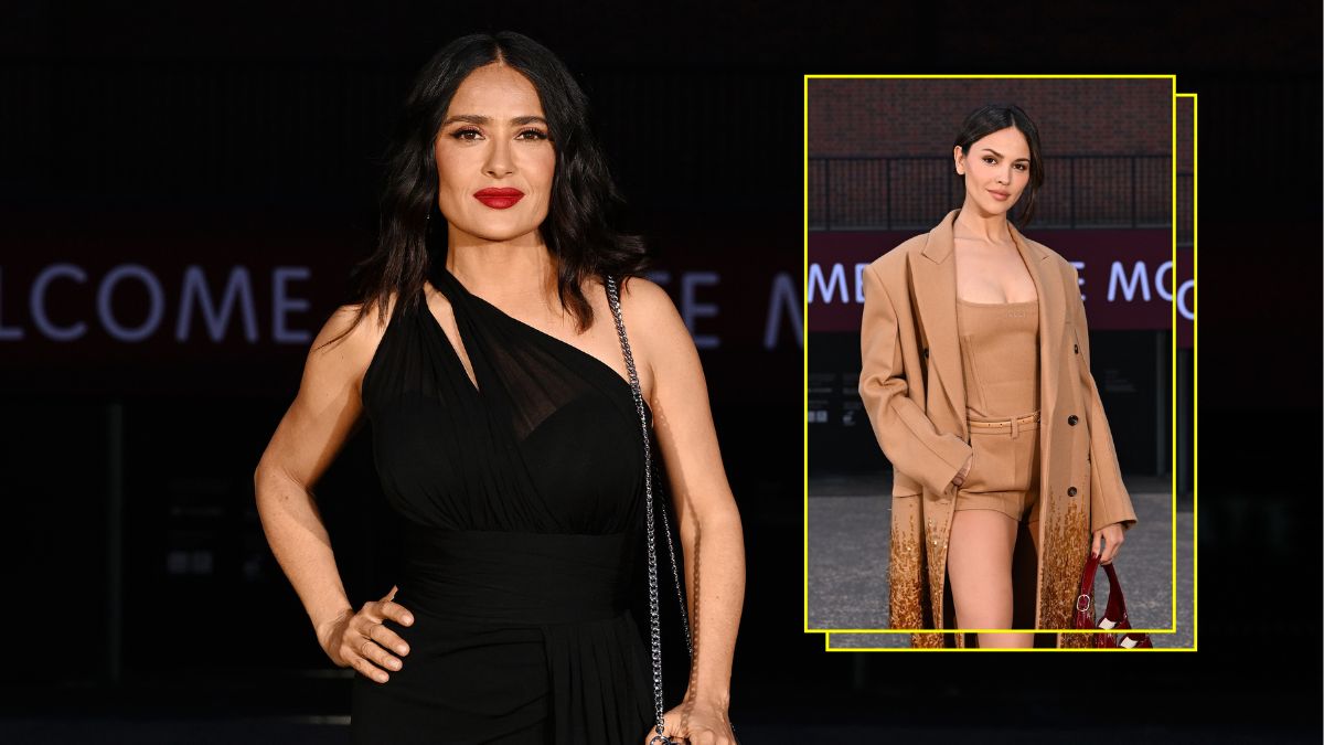 Salma Hayek y Eiza González son las mejores amigas en el desfile de Gucci