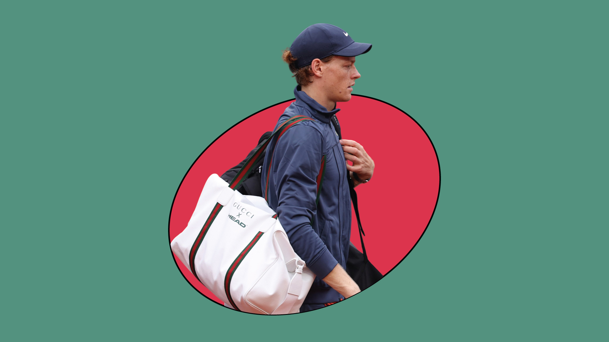 gucci head tenis Jannik Sinner bolsa