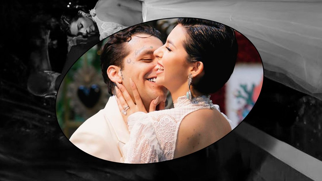 Ángela Aguilar vestido novia