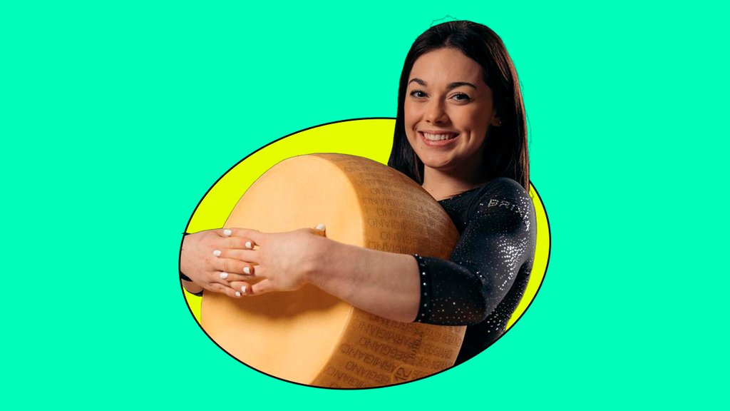 gimnasta queso parmesano