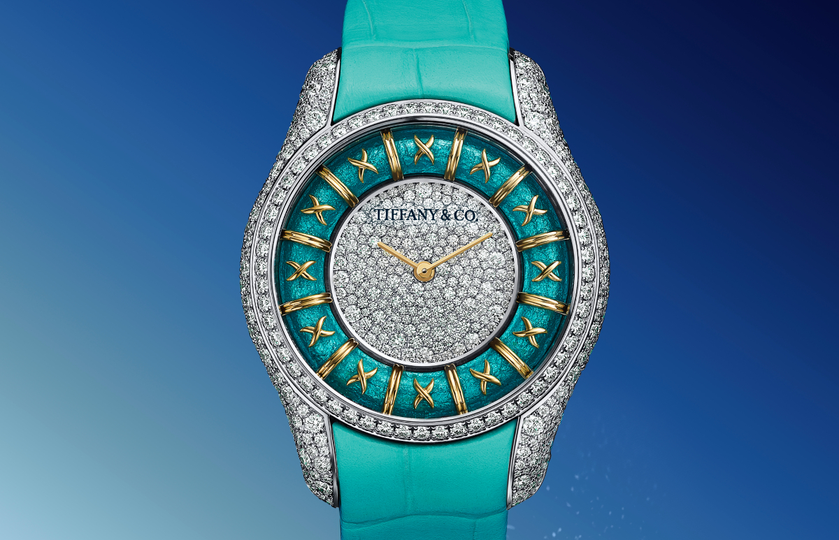 tiffany enamel reloj schlumberger