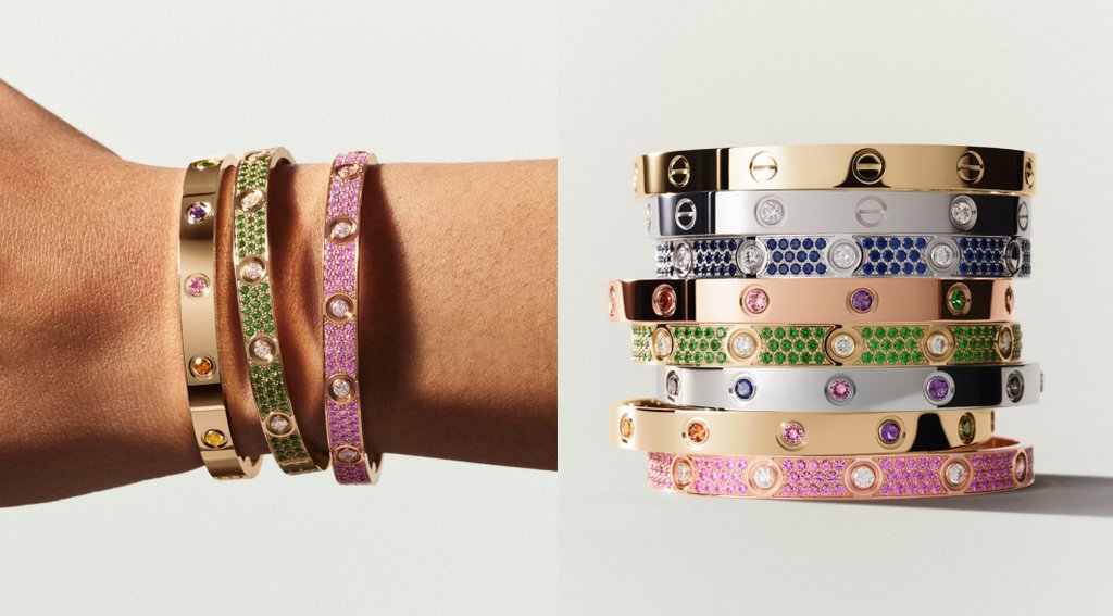 cartier love colors